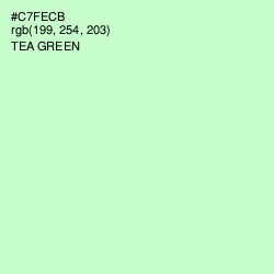 #C7FECB - Tea Green Color Image